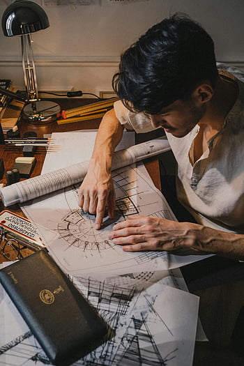 architect, architectural plans, sketching, workspace, architectural design, creative workspace, architectural drawings, design tools, architectural sketchpad