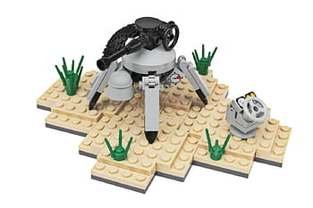 Lego, robot, autonomous, remote controlled, Strahl Schildkröte, cannon, Sigma 28mm, moc, green plants, baseplate, construction