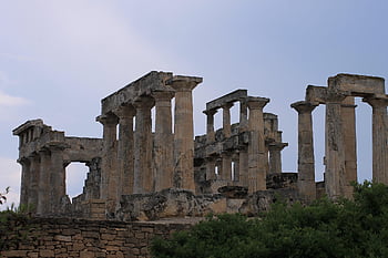 Grecia, aegina, Afaia, antico tempio greco, architettura, antichità, storia, greco, archeologia, antico, vecchio