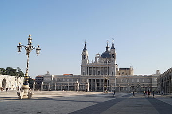 Španělsko, budova, architektura, Madrid, palác, Evropa, modrá budova