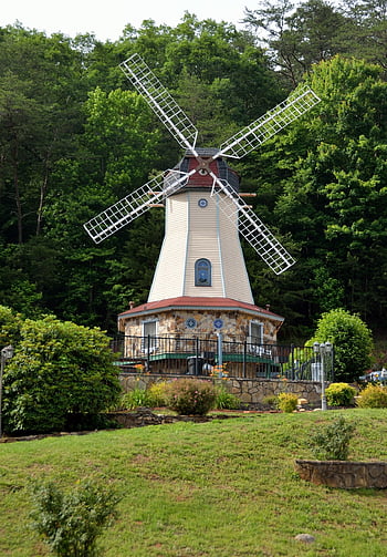 windmill, electricity, power, turbine, energy, blades, landscape, convert Power, mill, wind, building