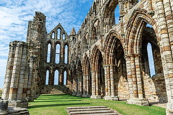 whitby opatství, kostel, gotická architektura, architektura, opatství, klášter, yorkshire, Anglie, whitby