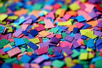 colorful paper confetti, close-up confetti, festive backgrounds, creative backgrounds, bright confetti, square shapes, paper confetti, colorful confetti, close-up shot, festive confetti, creative confetti