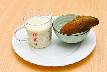 sladká brambora, protein, sóji, snídaně, čínština, asijský, jídlo, jíst, tradiční