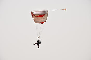 スカイダイビング、 空、 パラシュート、 人、 パラグライダー、 スカイダイバー、 シルエット、 スポーツ、 楽しい、 自然、 チームワーク
