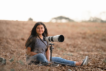 žena, pole, fotograf, fotografování, objektiv, dívka, Objektiv divoké zvěře, g master, Sony 200-600