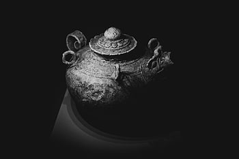 Museo, artefatti, antichi, cultura, storia, Vietnam, Sud-est asiatico, statue antiche, bianco e nero