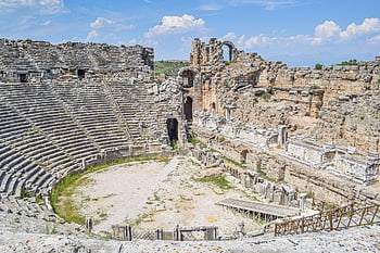 ruiny, divadlo, koloseum, cestovní ruch, kultura, prastaré časy, architektura, Dějiny, očistit, krocan