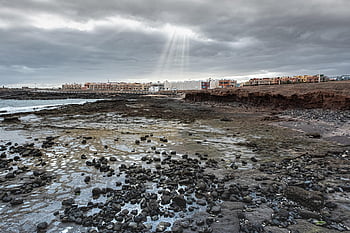 pobřeží, grancanaria, Kanárské ostrovy, slunce, mraky, Příroda, prázdnin, Španělsko, moře, nebe, atlantický