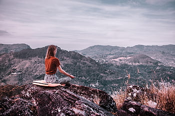přemýšlet, relaxovat, relaxační, uklidnit, odpočinek, relaxace, rozjímání, jóga, Příroda, wellness, žena