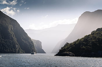 fiordland, traghetto, fiordo, nz, crociera, nave, acqua, mare, natura, sbalorditivo