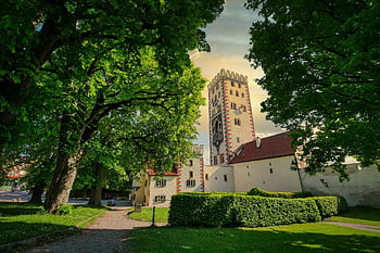 věž, městská brána, Bayertor, landsberg, architektura, historické centrum, historický, budova, středověk, městská zeď, prohlížení památek