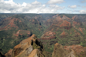 หุบเขาลึก, Waimea Canyon, Kauai, ฮาวาย, ภูเขา, ธรณีวิทยา, สหรัฐอเมริกา, การกัดกร่อน, ธรรมชาติ, หน้าผา