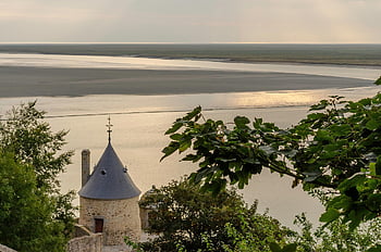 mont saint-michel, normandie, hrad, krajina, opatství, mezník, turistická atrakce