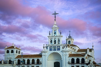 church, tower, bell Tower, building, religion, hermitage, catholic, el Rocio, huelva, spain, andalusia