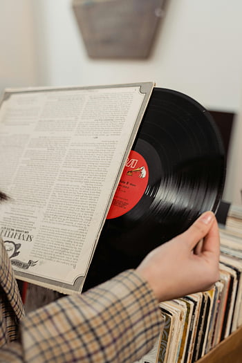 gramofonová deska, Klasický vinyl, Vintage Music Store, Procházení osoby, sběr záznamů, obchod s hudebninami, Vinylové procházení, klasická hudba, Vintage záznamy, album, milovník hudby