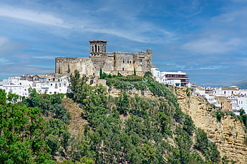 สเปน, ดาลูเซีย, จังหวัดกาดิซ, arcos de la frontera, pueblos blancos, หมู่บ้านสีขาว, ธรรมชาติ, ชุมชนท้องถิ่น, ที่ตั้ง, หมู่บ้าน, มหาวิหารซานตา มาเรีย เดอ ลา อาซุนซิออง