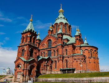 katedrála, kostel, křesťanství, Helsinki, Finsko, město, městský, architektura, budova