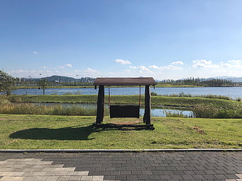 sejong, city, sejong City, day, sunny Weather, nice Weather, korea, lake Park, lake, park, bench