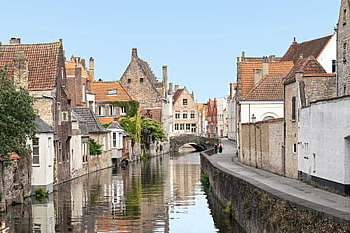 brugge, bruges, Belgie, architektura, město, romantický, historicky, malebné, starý, kanál, zdivo