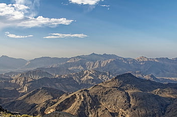 Berge, Gebirge, Abenteuer, Wandern, draußen, Felsen, Oman, region ad dakhiliyah, Al Hajar Berge, Landschaft, Himmel