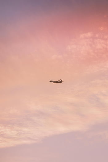 aereo, volante, cielo, tramonto, Izmir, tacchino, color pastello, vista panoramica, nuvole, viaggio