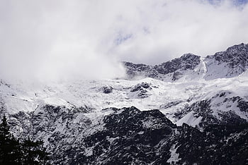 hora, sníh, vrcholek hory, Alpy, vrchol, Příroda, summitu, mraky