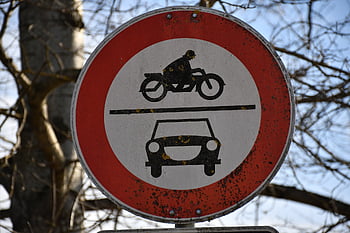 podepsat, automobil, motocykl, provoz, silnice, jízda, dopravní značka, ulice znamení, dopravní značení, Varování, zákaz