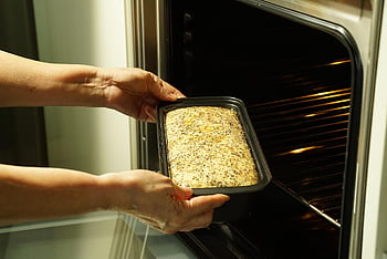 dough, bread, oven, proved Dough, pre-baking Process, loaf, baked Goods, homemade, food, delicious, into The Oven