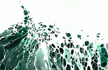 抽象流体アート、 緑と黒の模様、 ダイナミックな抽象的なアート、 波のような構造、 流体画、 抽象的なパターン、 グリーンアート、 ブラックアート、 流体設計、 抽象的な波、 芸術的なパターン