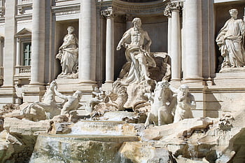 trevi βρύση, Ρώμη, Ιταλία, Μπαρόκ Τέχνη, αριστούργημα, κρήνη, γλυπτική, ιστορικό ορόσημο, ταξιδιωτικός προορισμός, ιταλική αρχιτεκτονική, νερού