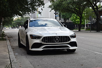 Mercedes-amg Gt 4-dveřové kupé, auto, tapety na plochu, vozidlo, motor, luxus, řídit, přeprava, ulice, silnice, bílé vozidlo