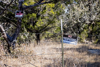 trespassing, sign, security, message, alert, outside, fence, closed, barrier, gate, protection