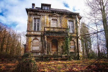 villa, house, mystical, decay, haunted House, old, abandoned, horror, mansion, estate, home