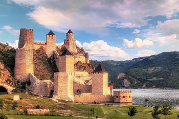 serbia, golubac, golubac Fortress, djerdap, old, travel, europe, castle, danube, landmark, architecture
