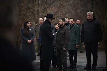 Ukraine, Kyiv, President Volodymyr Zelenskyy, Holocaust victims, memorial ceremony, Babyn Yar, International Holocaust Remembrance Day, Auschwitz-Birkenau, Andriy Yermak, rabbis, diplomatic corps