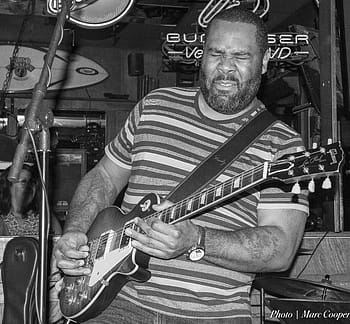 Kirk Fletcher, blues, hudebník, kytarista, kytara, Los Angeles, Černý a bílý, portrét, Maui Sugar Mill, černobílý, d810