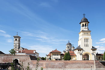 โรมาเนีย, gyulafehervar, โบสถ์, เมือง, ในโรมาเนีย, อาคาร, สถาปัตยกรรม, เก่า, Transylvania, หอคอย, ในเมือง