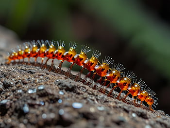 hmyz, průhledný, stonožka, červ, členovců, Příroda, volně žijících živočichů, končetiny, biologie, Ai generováno