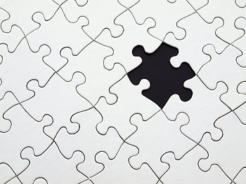 white jigsaw puzzle, incomplete puzzle, missing piece, challenge, strategy, close-up, white puzzle, puzzle illustration, puzzle piece, puzzle concept, puzzle background
