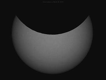 zatmění Slunce, 20. března 2015, částečné zatmění slunce, Oria Itálie, Giuseppe Donatiello, 127ED F9, Maximální zatmění, astronomická událost, nebeský jev, sluneční disk, fotografie zatmění