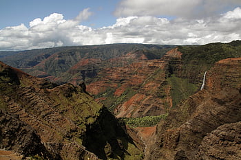 kaňon, waimea kaňon, kauai, hawaii, hory, geologie, usa, eroze, útes