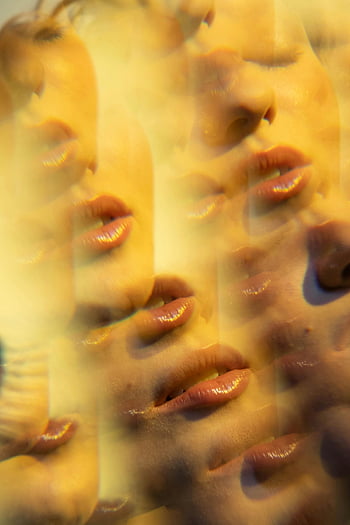 woman's nose, lips, double exposure, human faces, abstract illusion, artistic photography, facial features, close-up, overlapping images, creative art, portrait photography