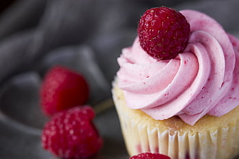 muffin, desszert, élelmiszer, deres, glazúr, kalória, jeges, jegesedés, egyetlen, csemege, ünneplés
