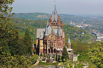 dračí hrad, siebengebirge, architektura, Bonn, dračí skála, königswinter, hrad