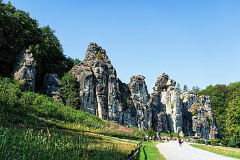 natura, Formazioni rocciose, montagne, monumento, monumento culturale, paesaggio, arenaria, meinberg corno-cattivo, Germania, Monumenti storici, Externsteine
