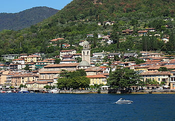 Gardasjøen, Italia, innsjø, dom, promenade, natur, åsside, historiske sentrum