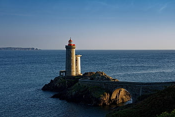 petit Minou Lighthouse, lighthouse, sea, sunset, tower, building, coast, ocean, nature, seascape, horizon
