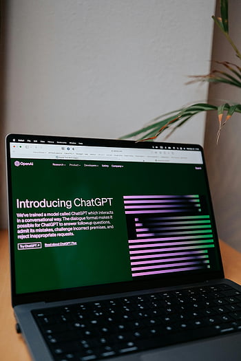 ChatGPT, OpenAI, laptop screen, AI features, new AI, web page, introduction, conversational AI, technology, digital interface, online learning