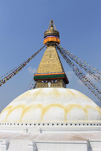 klášter, kathmandu, Nepál, gompa, tibetan